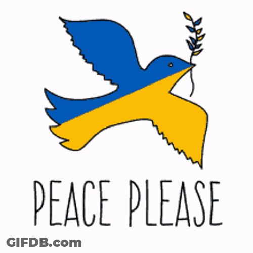 Peace Please Flag Of Ukraine Dove GIF
