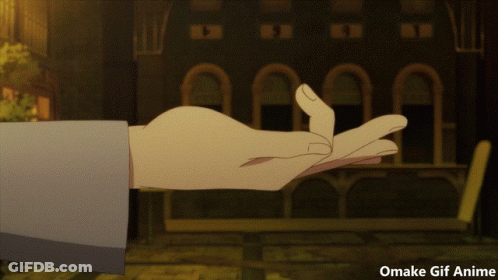 Peace Sign Hand With Omake Gif Anime GIF