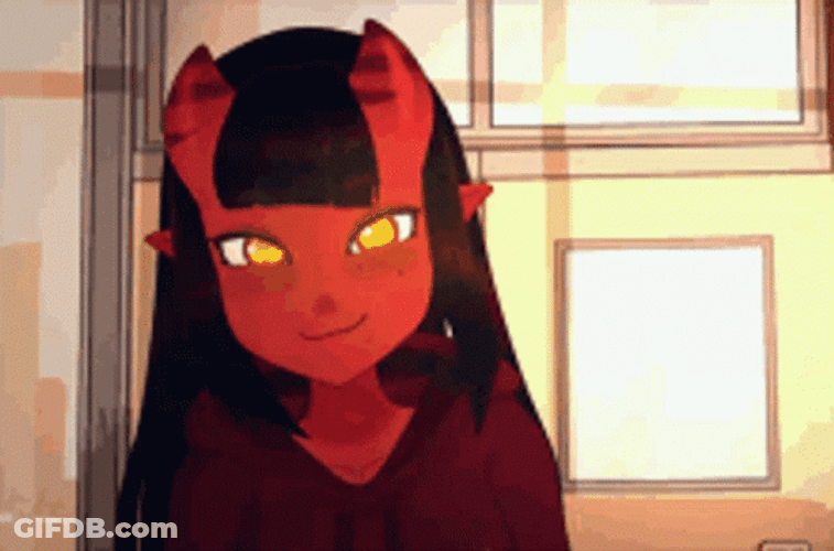 Peace Sign Meru Succubus GIF