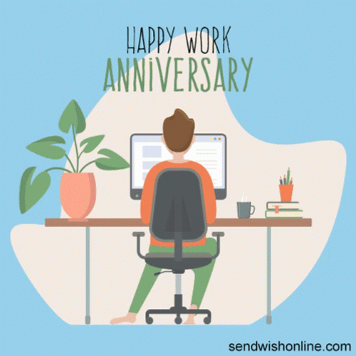 Peaceful 5 Year Work Anniversary GIF