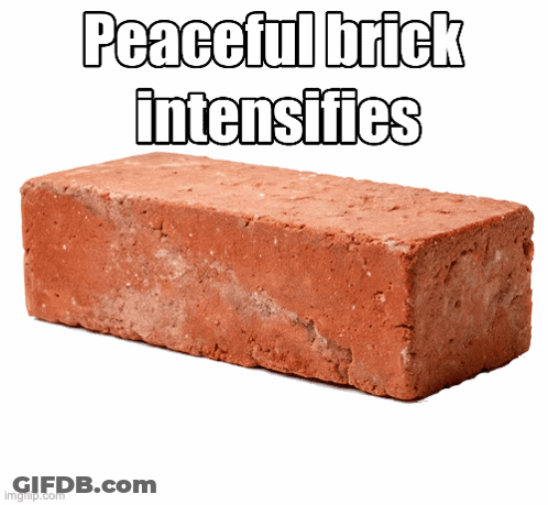 Peaceful Brick With Words GIF
