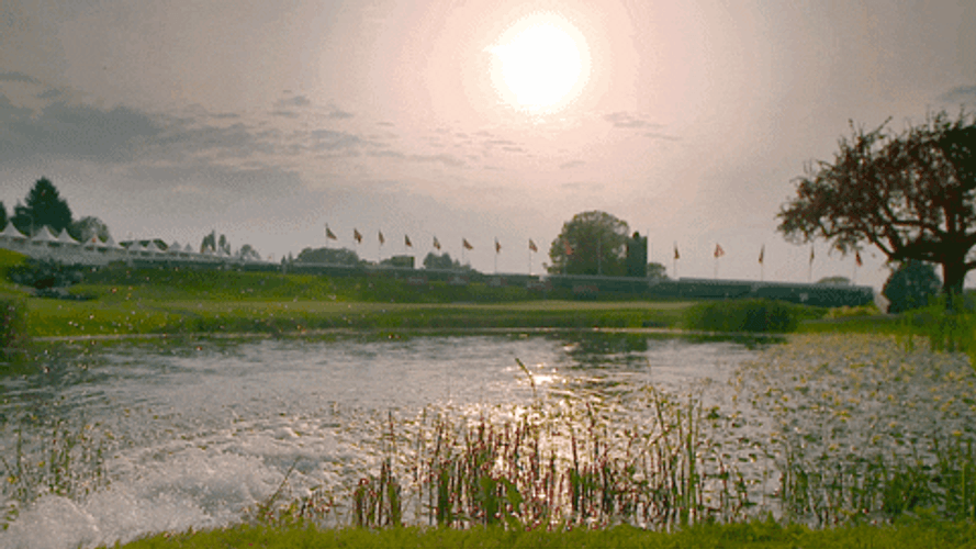 Peaceful Scenery In Golf Course GIF