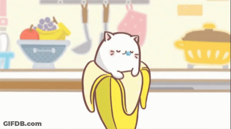Peacefully Sleeping Banana Cat Meme GIF