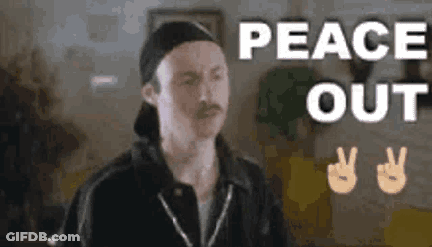 Peaceout Peace Out Dude GIF
