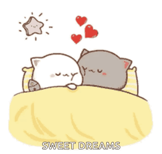 Peach And Goma Cute Good Night Sweet Dreams GIF