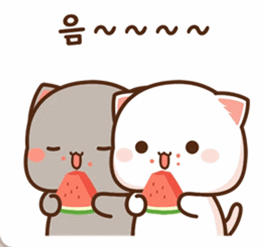 Peach And Goma Enjoying Ice Cream GIF