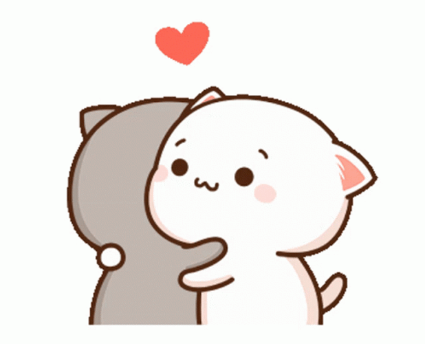 Peach And Goma Hug GIF