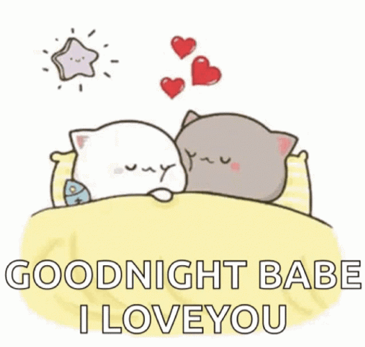 Peach And Goma Sleeping Good Night Babe GIF