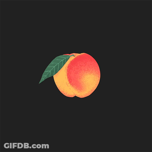 Peach Art Shifting Dimensions GIF