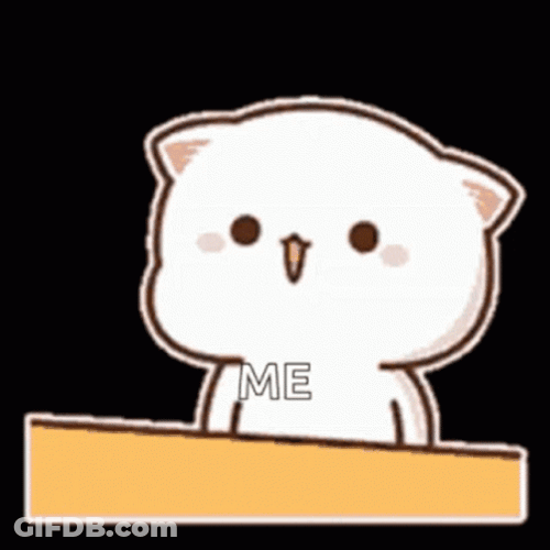 Peach Cat Hitting Head On Wood GIF