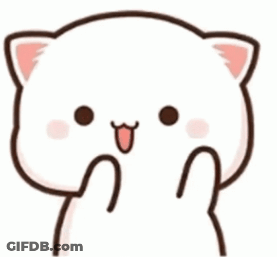 Peach Cat Sticker Dance GIF
