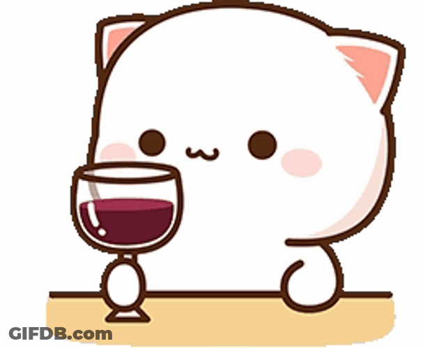 Peach Goma Sticker Bevo Drink GIF