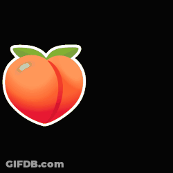 Peach Saying Are You Thirsty GIF