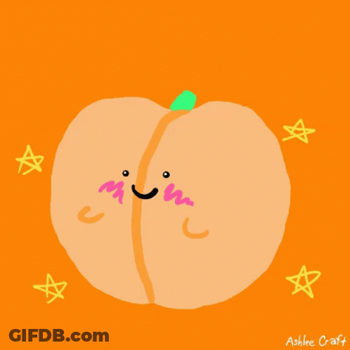 Peach Saying I Ap-Peach-Iate You Very Much GIF