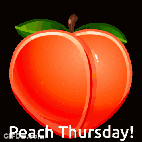 Peach Saying Peach Thursday GIF