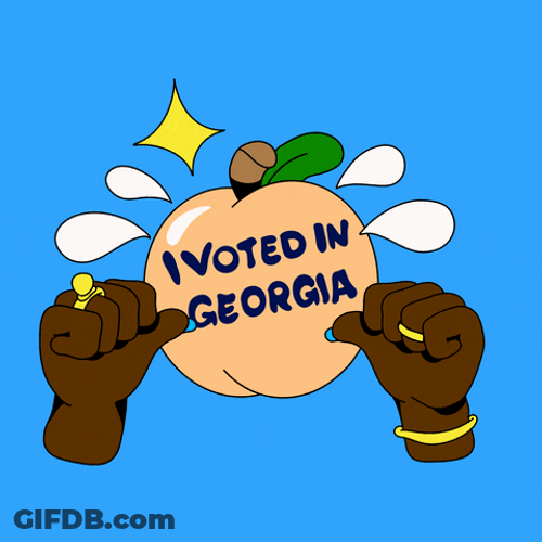 Peach Voted In Georgia Thumbs Up GIF