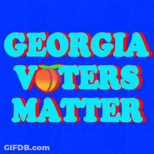 Peachy Georgia Voters Matters GIF