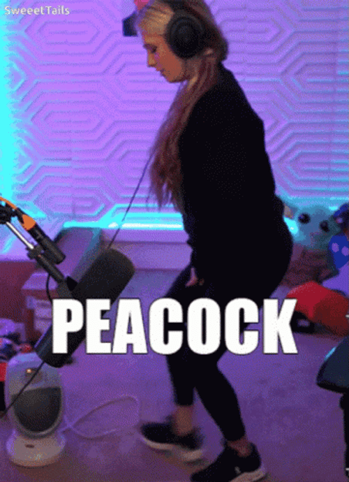 Peacock Dance Girl Gamer Meme GIF