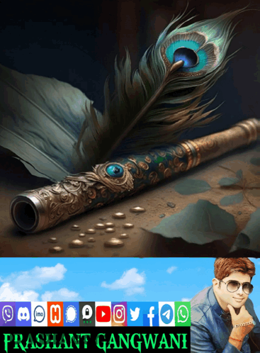 Peacock Feather And Man Prashant Gangwani GIF