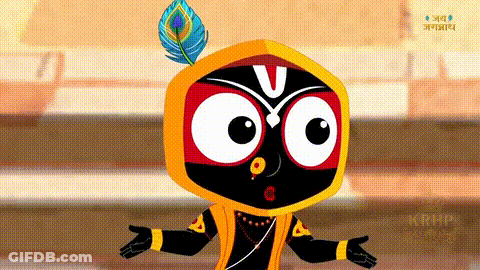 Peacock Feather Cartoon Arms Outstretched GIF