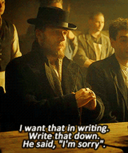 Peaky Blinders Alfie Solomons I'm Sorry GIF