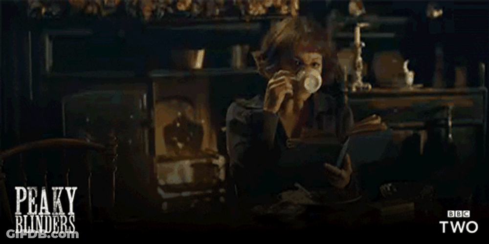 Peaky Blinders Drinking Coffee GIF