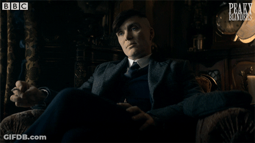 Peaky Blinders Thomas Shelby Sitting GIF