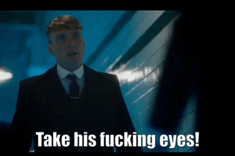 Peaky Blinders Tommy Shelby Angry Eyes GIF