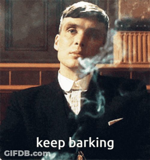 Peaky Blinders Tommy Shelby Keep Barking GIF
