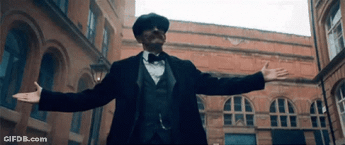 Peaky Blinders Tommy Shelby Open Arms GIF