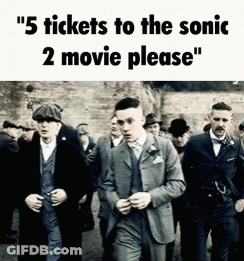 Peaky Blinders Tommy Shelby Sonic 2 Movie Tickets GIF