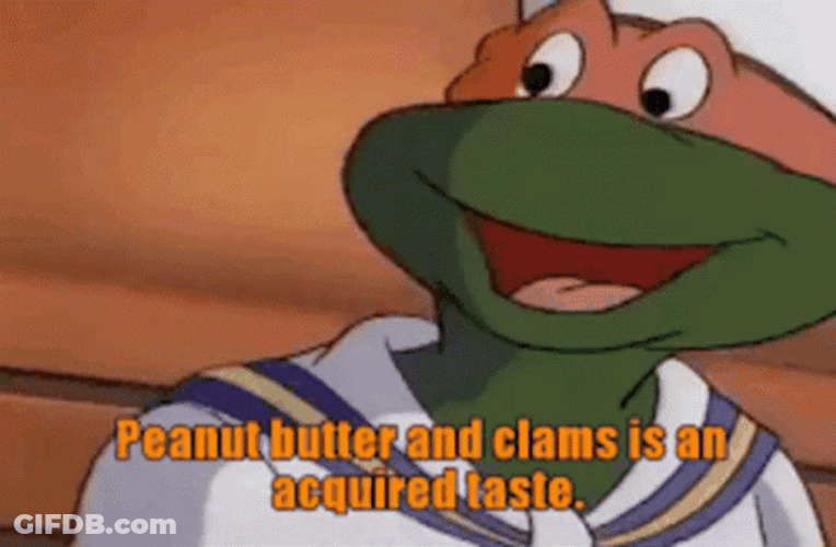 Peanut Butter And Clams Is An Acquired Taste GIF