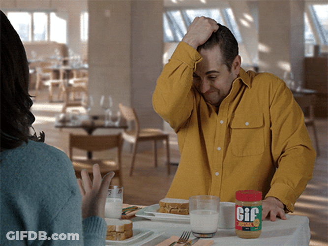 Peanut Butter Argument Face Pulls GIF