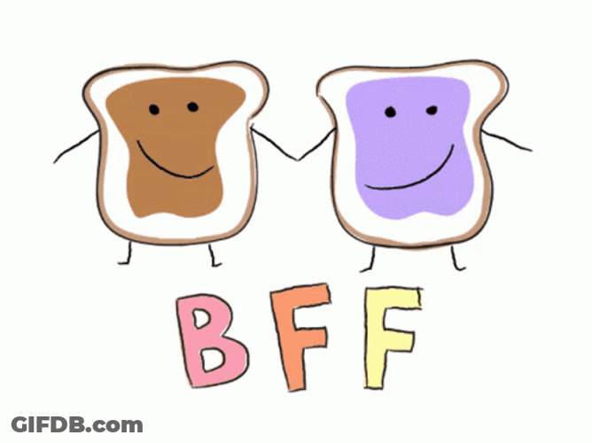 Peanut Butter Jelly Time Best Friends Forever GIF