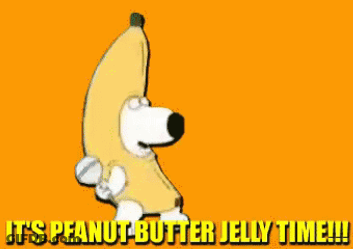 Peanut Butter Jelly Time Brian Griffin Dancing GIF