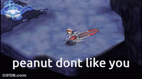 Peanut Don't Like You Video Game GIF