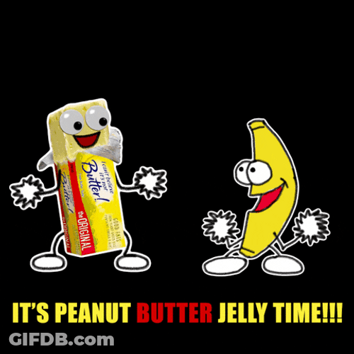 Peanuts And Jelly Dancing Animation GIF