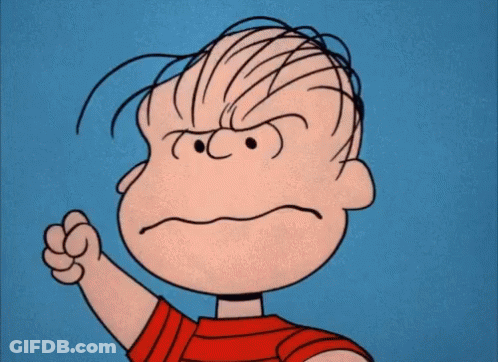 Peanuts Character Covering Ears GIF