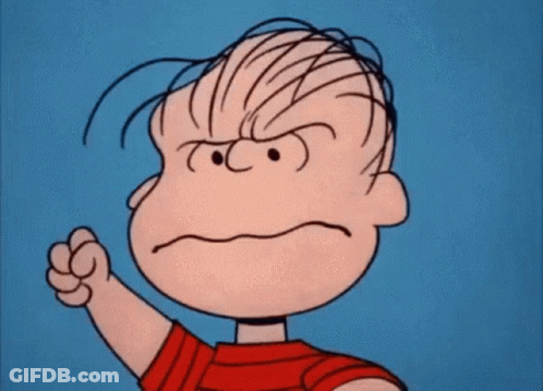 Peanuts Character Making Angry Face GIF