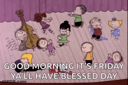 Peanuts Characters Dancing Good Morning GIF