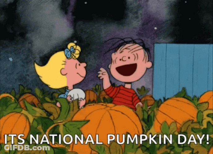 Peanuts Charlie Brown Dancing Pumpkin Day GIF