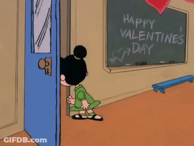 Peanuts Charlie Brown Feeling Down On Snoopy Valentines GIF