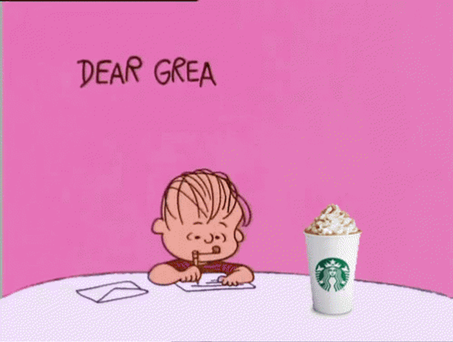 Peanuts Linus Van Pelt Writing Next To Psl GIF