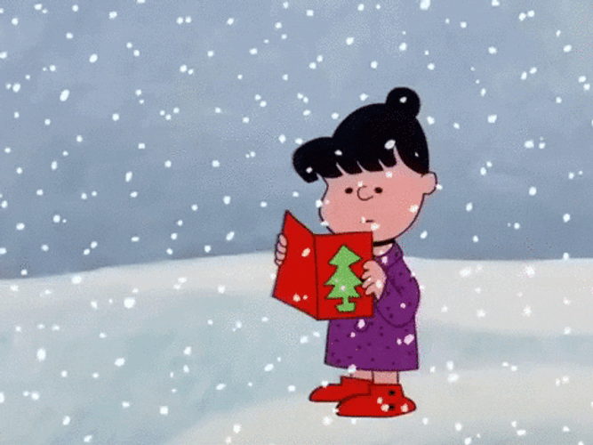 Peanuts Merry Christmas Charlie Brown And Violet GIF