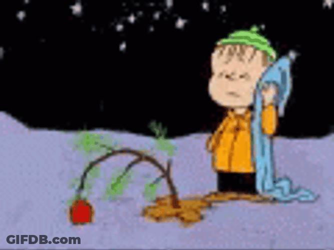 Peanuts Merry Christmas Linus Van Pelt GIF
