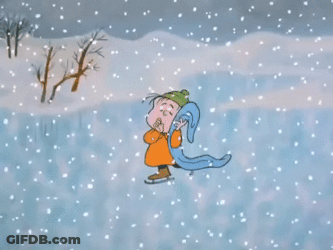 Peanuts Merry Christmas Snoopy Dragging Linus Van Pelt GIF