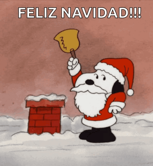Peanuts Merry Christmas Snoopy Honking A Horn GIF