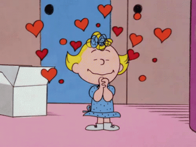 Peanuts Sally Brown In Love GIF
