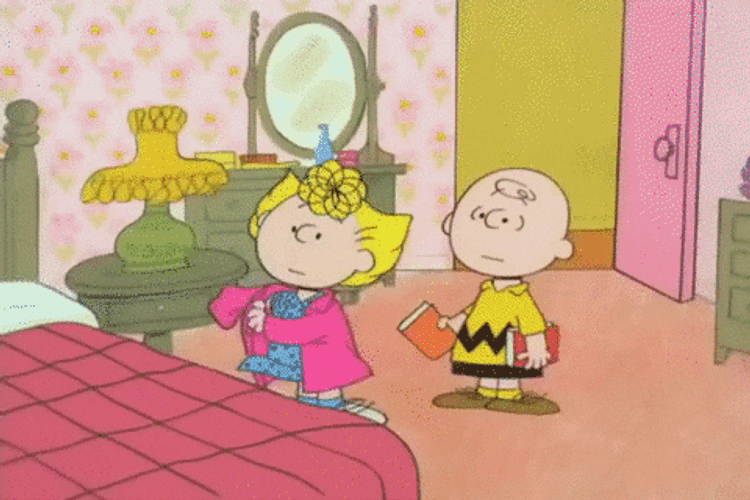 Peanuts Scene Charlie And Sally Brown GIF