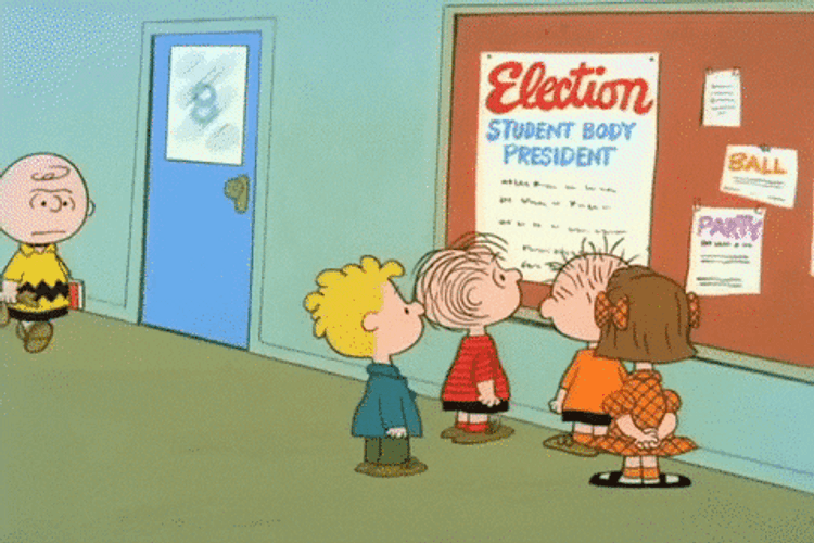 Peanuts Scene Result Of School Election GIF
